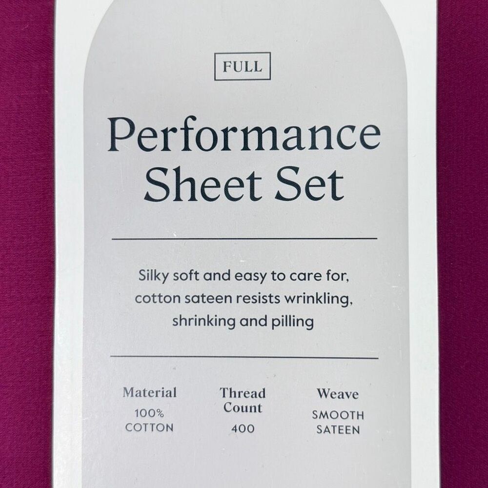 Threshold Performance Sheet Set - Full Size - Maroon - Picture 2 of 3